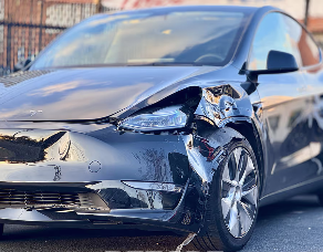 Tesla Model S before repair